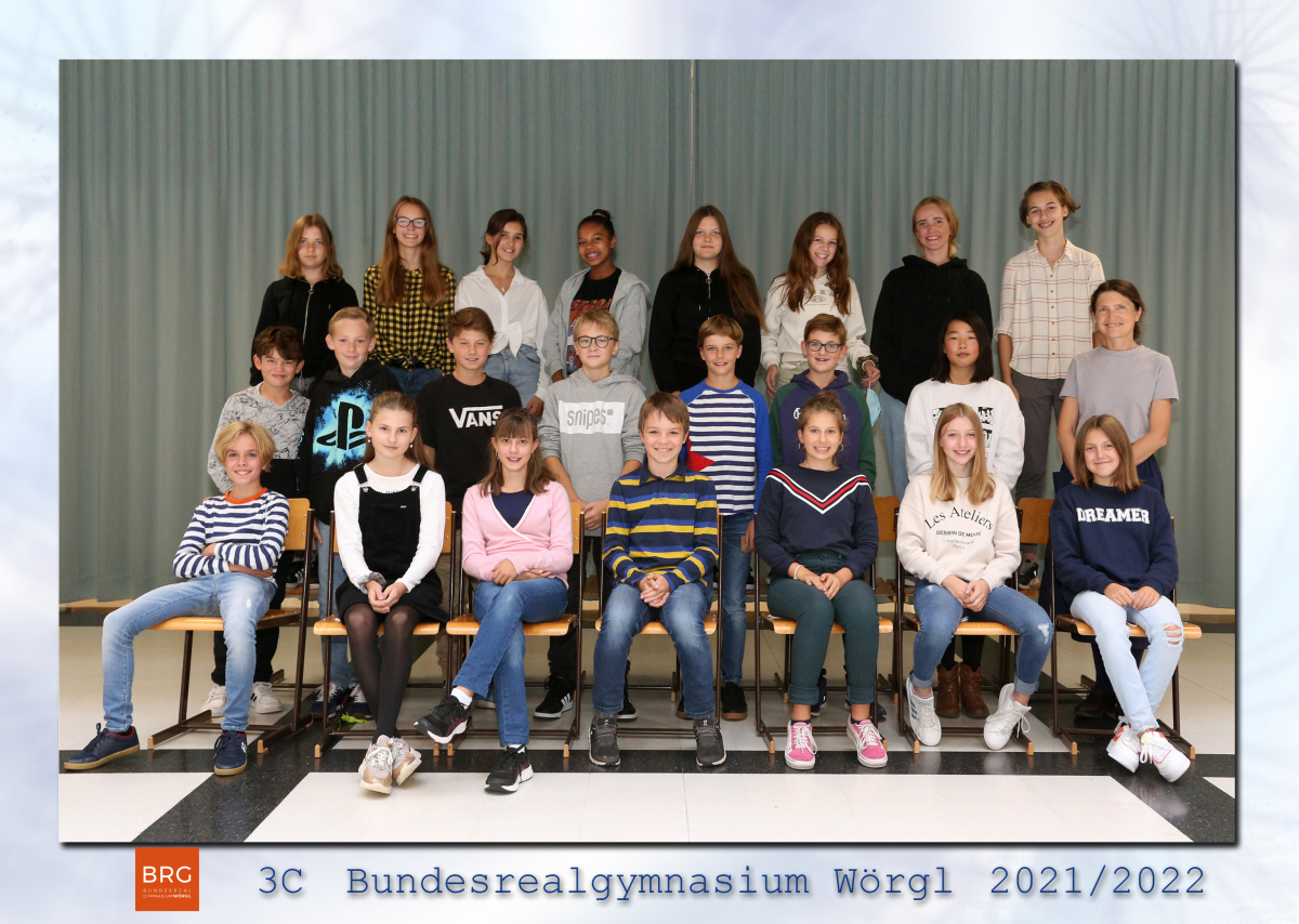 Klassenfoto 3c 2021/22 | KV Prof. Mag. Veronika Mayr | BRG Wörgl