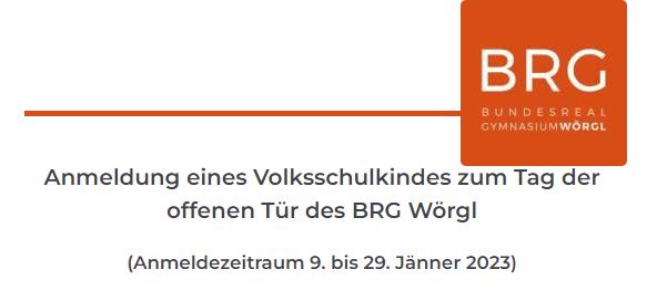 Tag der offenen Tür 2023 | BRG Wörgl