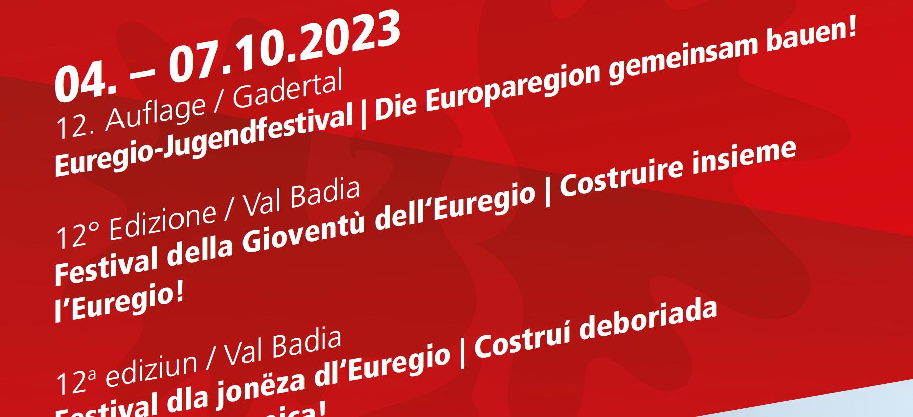 Euregio-Jugendfestival 2023 im Gadertal